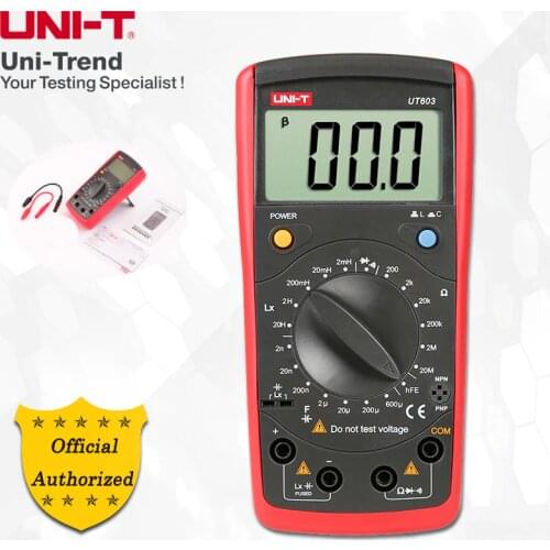 UNI-T UT603 Inductance Capacitance Meter; Manual Range Resistor/Inductance/Capacitive Meter, Diode/Transistor Test, Data Hold