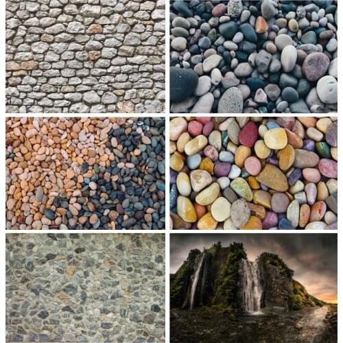 Vinyl Custom Color Cobblestone Marble Photography Background Portrait Photo Backdrops Studio Props 2193 ELS-04