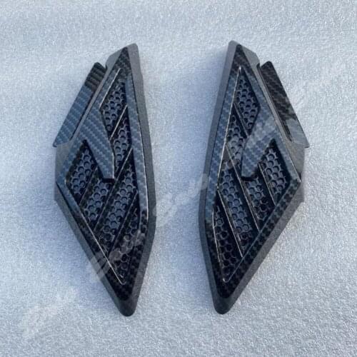 1Pair Carbon Fiber Printed ABS Plastic Rear Side Pannel Trim Cover For YAMAHA NMAX155 2020