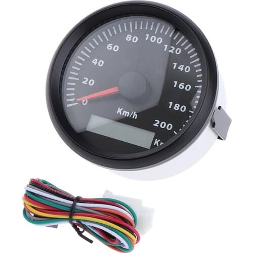 85mm Car speedometer 200km/h Odometer for Motorcycle IP67 3 3/8'' #2