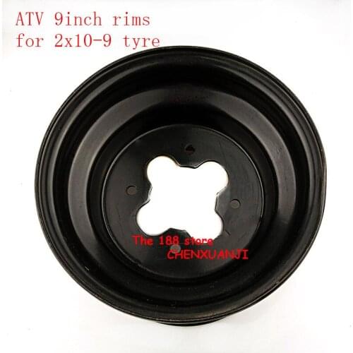 9 inch Vacuum wheel hub 20X10-9 inch iron wheel rim for 4wheel cross country motorcycle Go-kart ATV