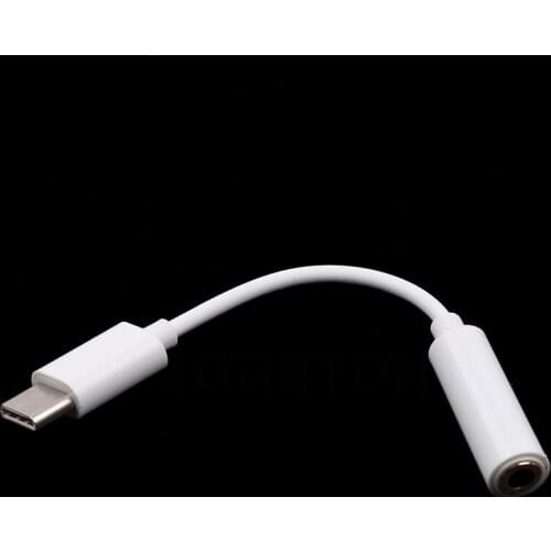 USB 3.1 Type C audio cable 8pin to 3.5mm Aux earphone Headphone Jack Adapter Cable For android iPhone 8 7 Plus IOS 10.3 IOS 12