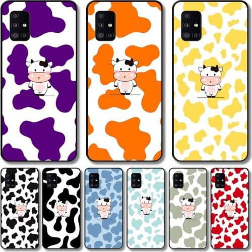 Lovely cows Phone Case For Samsung Galaxy A 12 51 52 21 71 72 42 31 10 80 90 S E 5G Black Shell Art Cell Cover