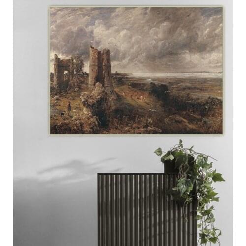Citon John Constable《Hadleigh Castle,1829》Canvas Art Oil painting Artwork Poster Picture Backdrop Wall Decor Home Decoration