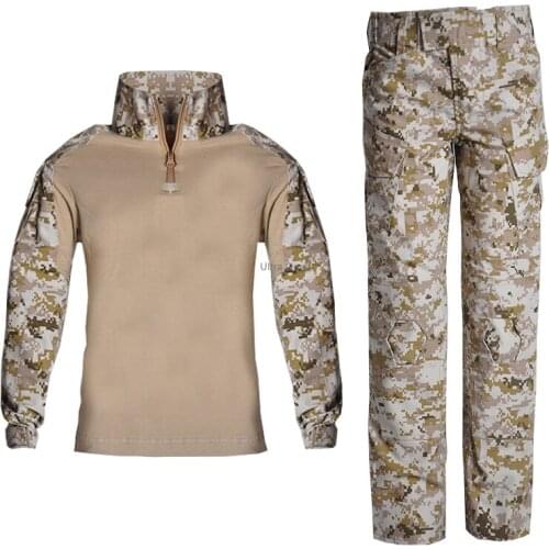 Outdoor Children Airsoft Paintball Clothing Tactical Military Shooting Cs Wargame Uniform Kids Training Hiking Army Suits Set