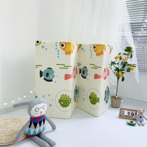 Carpet Children Folding 180X200cm Educational Toys Soft Baby Play Mat XPE Foam Infant Crawling Pad Waterproof 1cm Thick Kids Rug