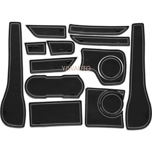 Door Slot Mat for Kia K2 Gate Groove Cushion Car Door Rubber Cup Holder Mats Anti-slip Carpets Position