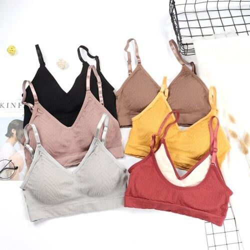 Cotton Letters Yoga Running Crop Fitness For Women Sport Bra Top Underwear Suit One Size Solid