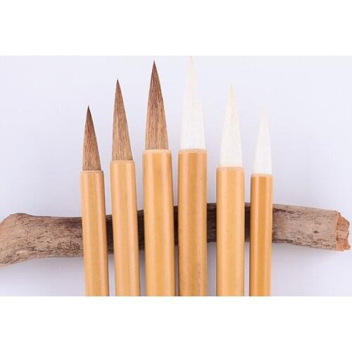 Chinese Brush Pen Caligrafia 3pcs/set Weasel Hair Calligraphy Brush Chinese Painting Offical Script Brush Pen Set Tinta China