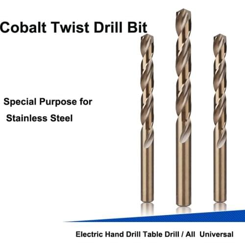 Cobalt Twist Drill Bit Stainless Steel Rotary Head Cobalt Twist Bit Set Electric Drill Ceramic Tile Alloy Drilling 1-13mm