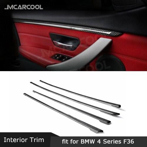 Dry Carbon Fiber AC Air Vent Stickers Gear Shift Panel Door Handle Covers For BMW F32 F33 F36 316 320 328 Li Interior Trim