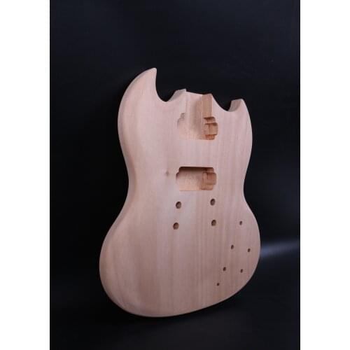 New electric guitar Body mahogany Unfinished 25.5 inch Right hand body Guitar parts Set In #SG T