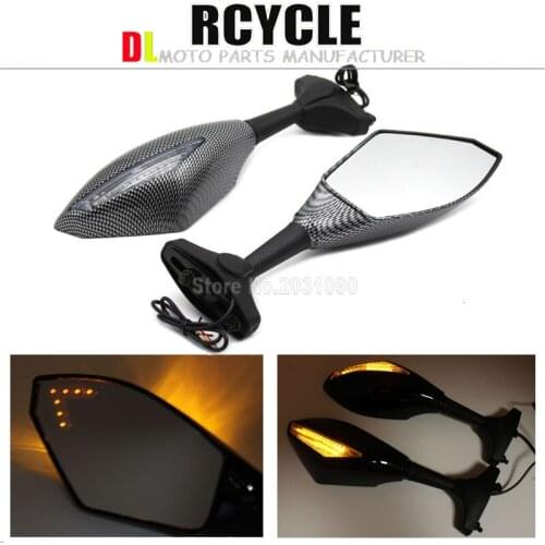 NEW Universal Motorcycle LED Turn Signal Light Rearview Mirror Street Bike For HONDA SUZUKI KAWASAKI