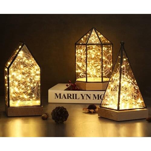 Fire Tree Silver Flower Led Decorative Table Lamps Night Lights Posing Props Birthday Christmas Valentines Day Gift