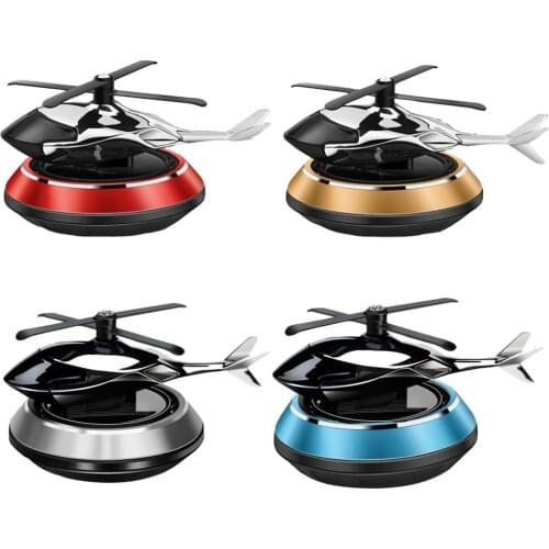 Car Air Freshener, Aromatherapy Diffuser Solar Energy Rotating Air Purifier Odor for Car Home Office Interior Decoration