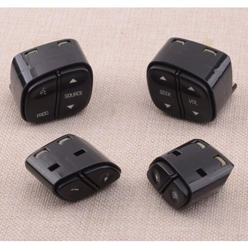 4pcs Car Steering Wheel Radio Volume Control Switch Push Buttons 1999442 21997739 Fit For Chevrolet Avalanche Silverado Tahoe