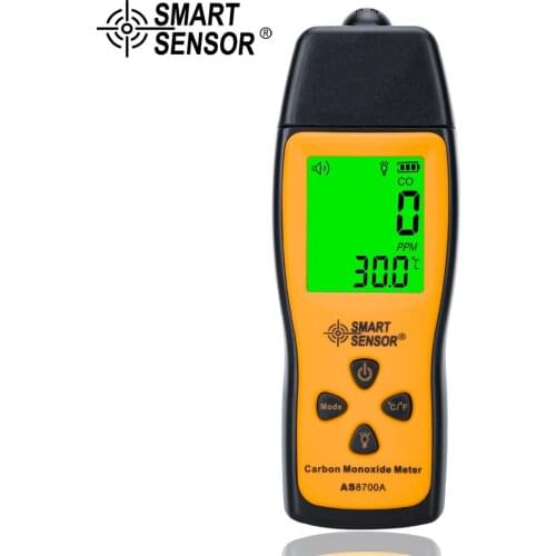 Portable Carbon Monoxide Meter CO Gas Leaking Detector Gas Analyzer Range 1-1000ppm High Sensitivity Sensor Gas Monitor Tester