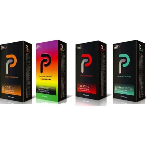 PARRY CONDOMS The Latest Skin-friendly Multi-style Large Oil Condom Spike Particles Live Spiral Stripe Condom Safe mens condoms