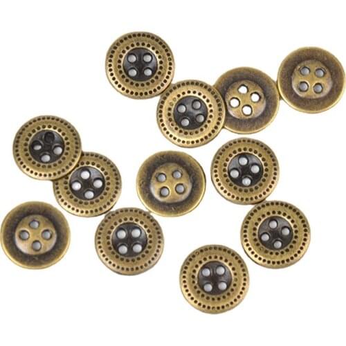 11.5mm small metal button zinc alloy four eyes buttoms four hole buttons for little shirt and sweater