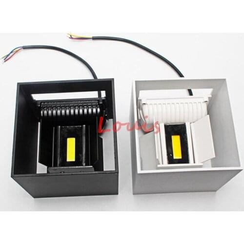 Adjustable Brief Cube 9W 12W 20W COB LED Wall Lights IP65 Wall Lamp Dimmable AC110V 220V Indoor&Outdoor Lighting Free Shipping