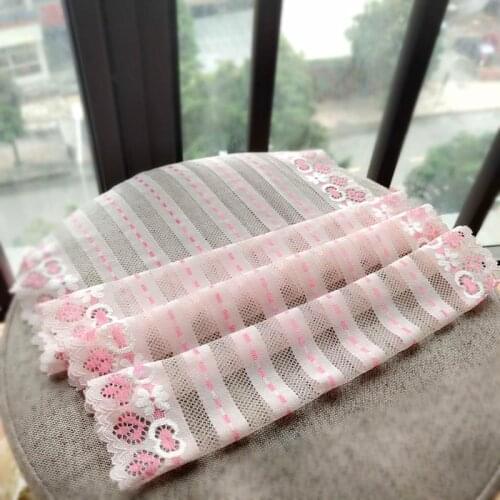 Love mood ● Pink stretch lace, clothing accessories, skirt hem, lengthened underwear, decorative lace