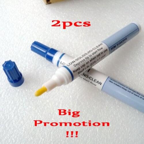 2pcs Rosin Flux Pen DIY solar cells soldering/PCB and circuit board wdldering/electronic maintenance No-lead Flux Pen
