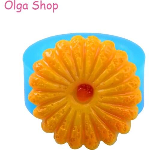 QYL118 24.9mm Round Swirl Biscuit / Cookie Silicone Mold - Dessert, Fondant, Cake Decoration, Resin, Clay, Chocolate, Food Safe