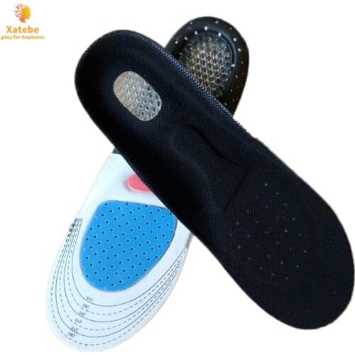 Oversize Gel Shoe Pads Silicone Insoles Orthopedic Insole EVA Cushioning Foot Care Insoles For Hiking Football Sports Men Women