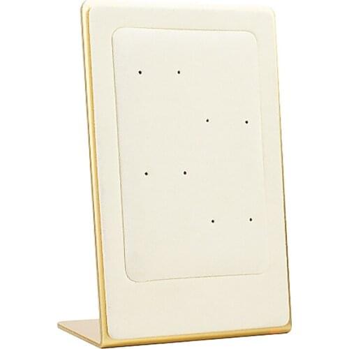 Light Luxury Creative Earrings Display Board Stand Up Earrings Display Rack Metal Velvet Jewelry Display Props