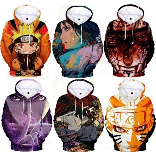 New Trendy Japanese Animation 3d Sweater Digital Printing Hooded Men Women Hoodies Spring Autumn Clothing