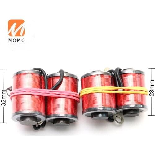Tattoo Machine Parts Handmade Coil Machine Transparent Red Copper Coil 10 Circle Height 28mm Single Sale Coil