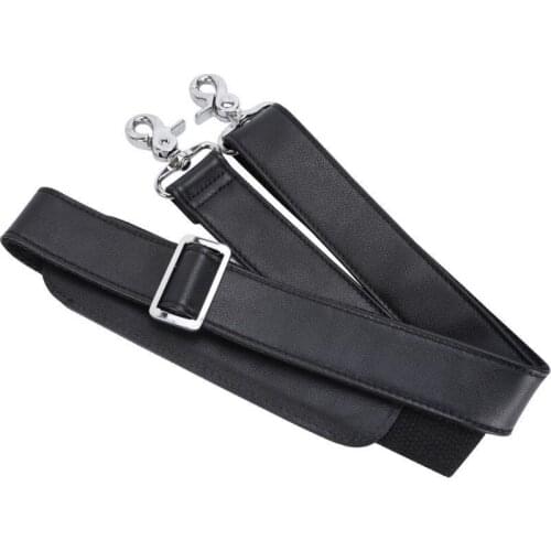 N7MF Universal Adjustable Padded Genuine Leather Wide Shoulder Bag Strap Replacement for Laptop Case Luggage Crossbody Messenger