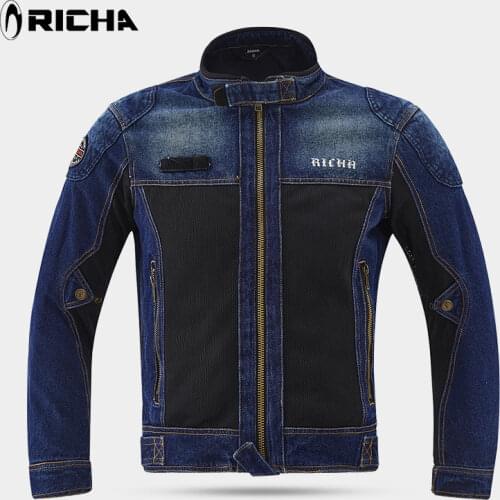 RICHA spring breathable Denim mesh racing ride high-performance drop resistance clothing motorcycle jacket jeans
