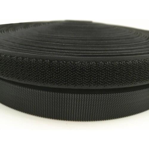 1inch '(25mm)Width 6meters ,Non pilling loop&Injected hook Sewing fastening tape ,hook and loop