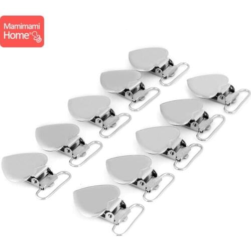 5Pc Dummy Pacifier Clip Chain Baby Nipple Holder Metal Soother Clasp Rodent Heart Bear Clip Baby Teether Nurse Accessories Gifts