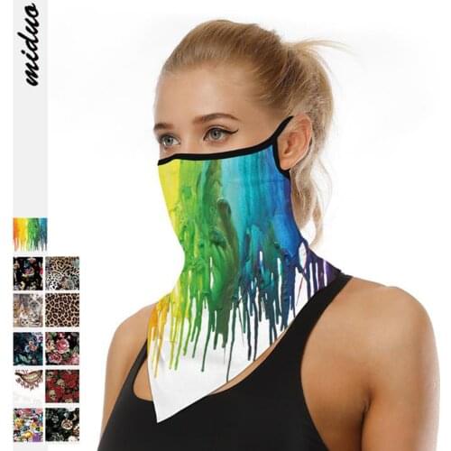 Balaclava Neck Tube Scarf Bandana Head Face Cover Neck Gaiter Ear Loops Headwear