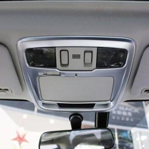 For Subaru Outback 2015 2016 Accessories Car Styling ABS Chrome Front Reading Lampshade Read lamps Lights Panel Cover Trim