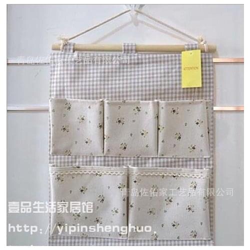 Environment-friendly Canvas Door Organizers Hanging Door Wall Storage Bags Free Shipping