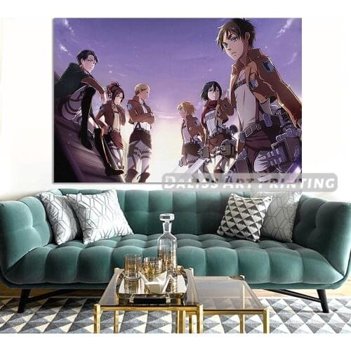 Canvas Anime Attack on titan Pictures Home Decoration Paintings Poster HD Prints Wall Art Modular Living Room Framed