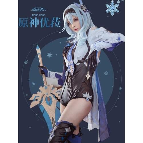 Pre-sale Genshin Impact cos Eula Ice sword Game new skin Cosplay Female Costume suit