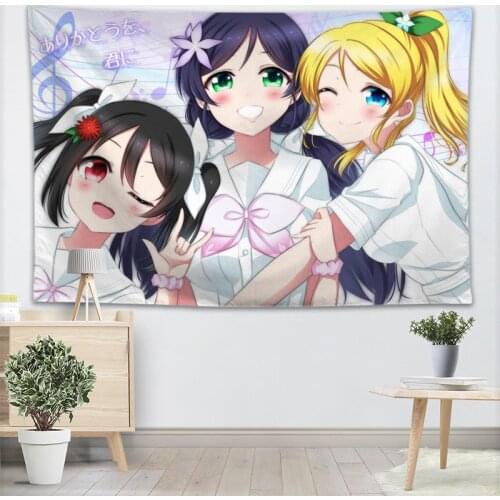 Best Love Live! Wall Hanging Tapestry Sheets Home Decorative Tapestries Beach Towel Yoga Mat Blanket Table Cloth Wall Tapestry