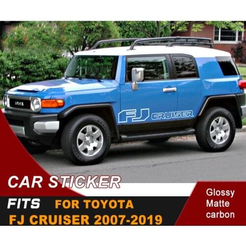 Fit For TOYOTA FJ CRUISER 2007-2017 2018 2019 Car Stickers Side Door Letter Graphics Vinyl Car Decoration Cool Decals Custom