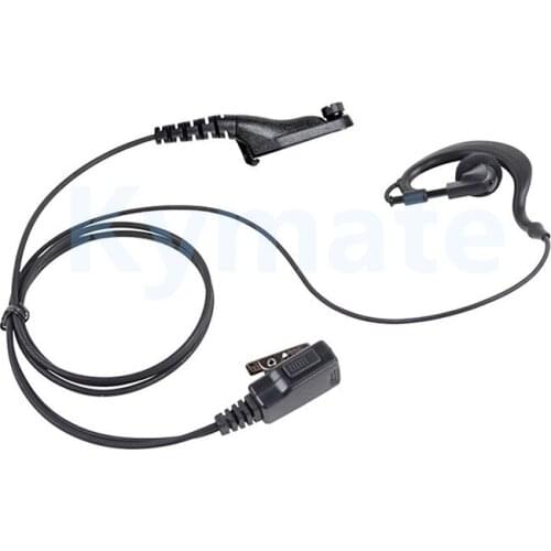 Earpiece With Mic for Moto Radio XIR P8268 Black Ear Loop Headset DP4400 P8200 APX4000 APX2000 APX6000 DGP5550 XPR6300 DGP4150