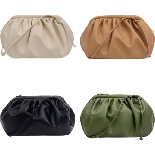 Solid Color Elegant Crossbody Bags For Women 2020 Small Clutch Female Party Handbags And Purses Lady Shoulder Simple Bag