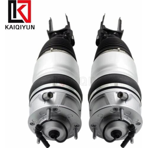Pair Front Left & Right Air Suspension Shock Absorber For VW Touareg Porsche Cayenne 2011-2018 7P6616039N 7P6616040N
