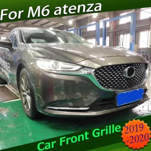 Front Bumper racing Grills For Mazda 6 atenza 2020 Diamond Grille M6 grille ABS Mesh Trims Cover Car-styling