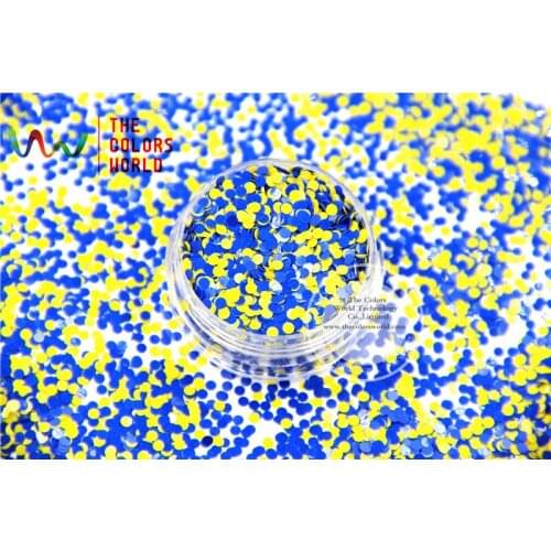 RH2-258 Mix Colors Mix Colors Dot shapes round Glitter for nail art ,nail gel, nail polish makeup and DIY decoration