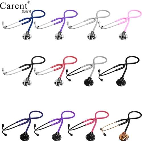 CARENT Medical Single Sided Single Tube Professional Stethoscope Silverback Stainless Steel for Doctor Use Listen Fetal Heart