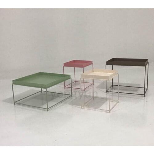 Modern Design Metal Steel Tray Table modern loft Tea Side Table Association Tea Coffee Table minimalism Design Side Table