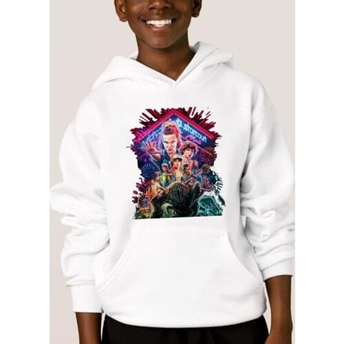 Stranger Things Hoodies Kids Adults Sudadera Hombre White Sweatshirts Cloth Moletom Harajuku Streetwear Teenager Hoodie Men